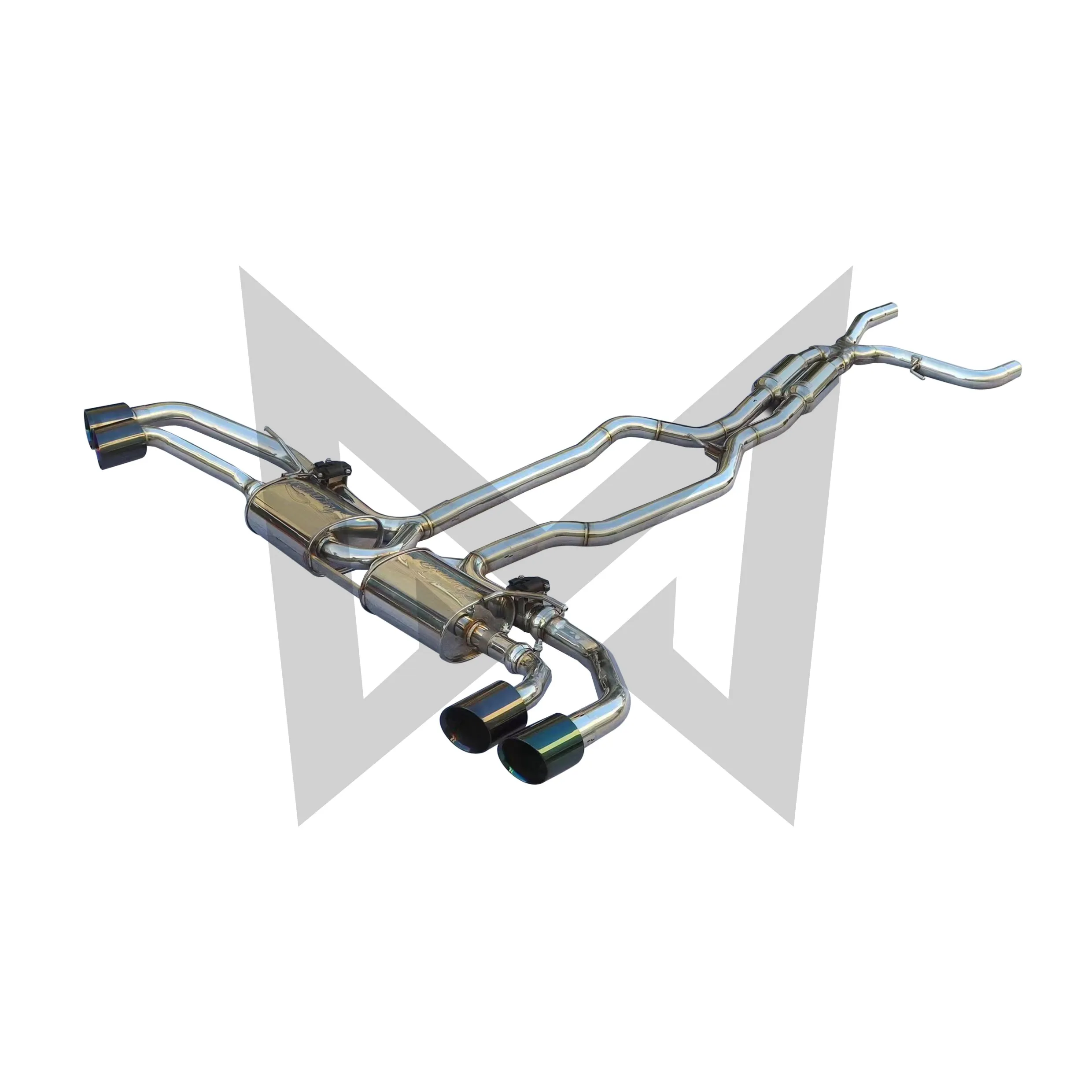 Stainless steel Catback Performance Auto Exhaust pipe for Porsche Cayenne 958.2 3.0T Muffler with remote control valve