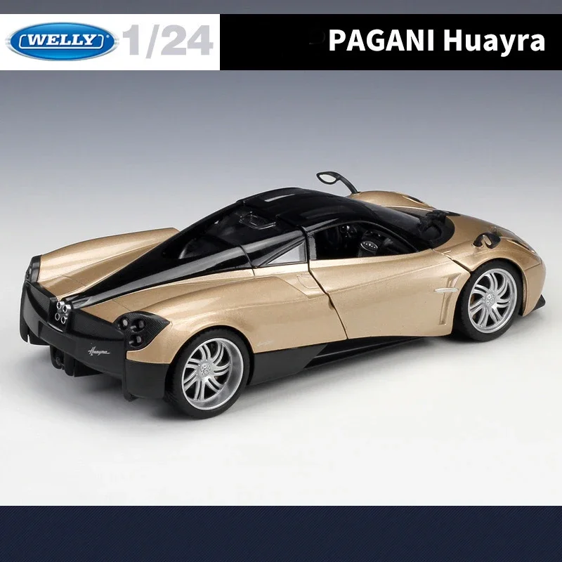 WELLY 1:24 PAGANI HUAYRA Modelo de coche de aleación de simulación: juguete ideal para niños y regalo coleccionable