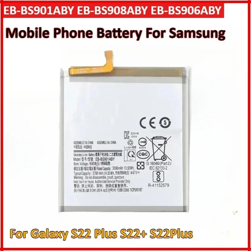 EB-BS901ABY EB-BS908ABY EB-BS906ABY Battery for Samsung Galaxy S22 Plus/Ultra S22+ S22Plus S22Ultra Mobile Phone Batteries