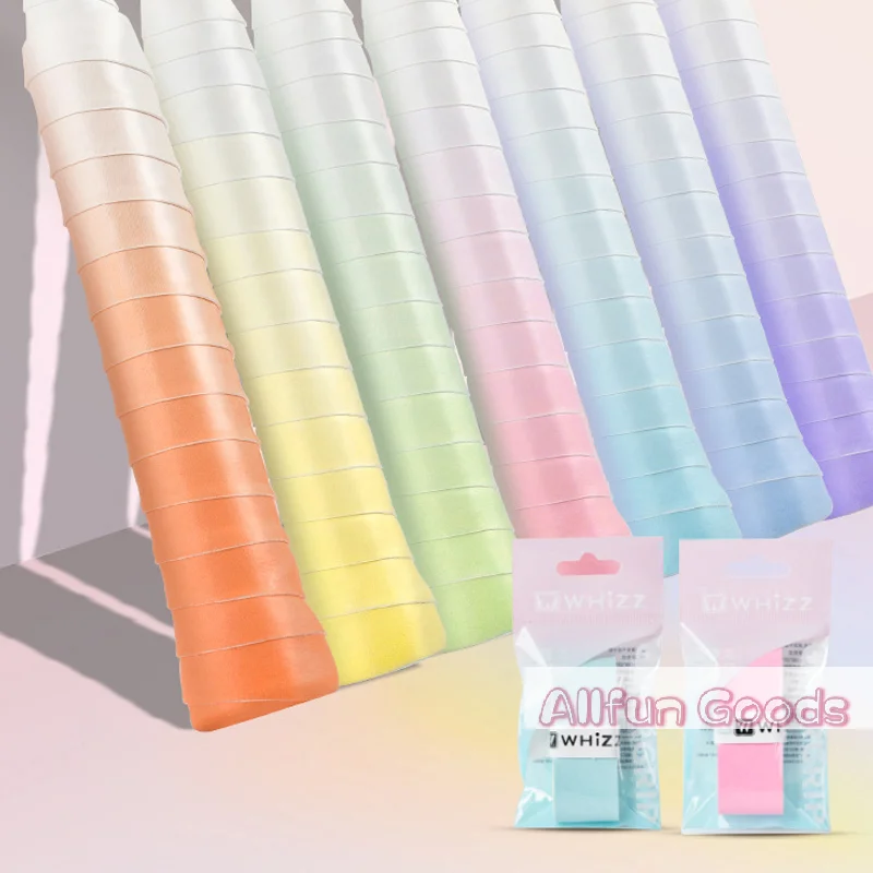 Gradient Color Sweat-Absorbent Tennis Racket Overgrip Tapes Shockproof Anti-Slip Sweat Band For Badminton Pickleball Racket