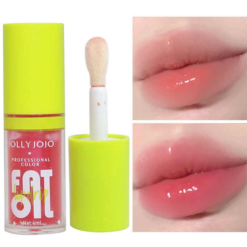 Brillo de labios transparente, maquillaje, aceite de labios de vidrio hidratante, lápiz labial líquido transparente duradero, cosméticos para labios, 8 colores