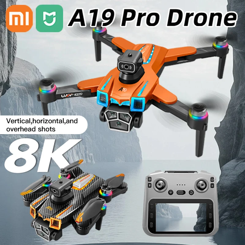 Xiaomi Mijia A19 PRO Drone Fotografia aerea professionale HD Tripla fotocamera Flusso ottico Motore brushless Pieghevole GPS Quadcopter