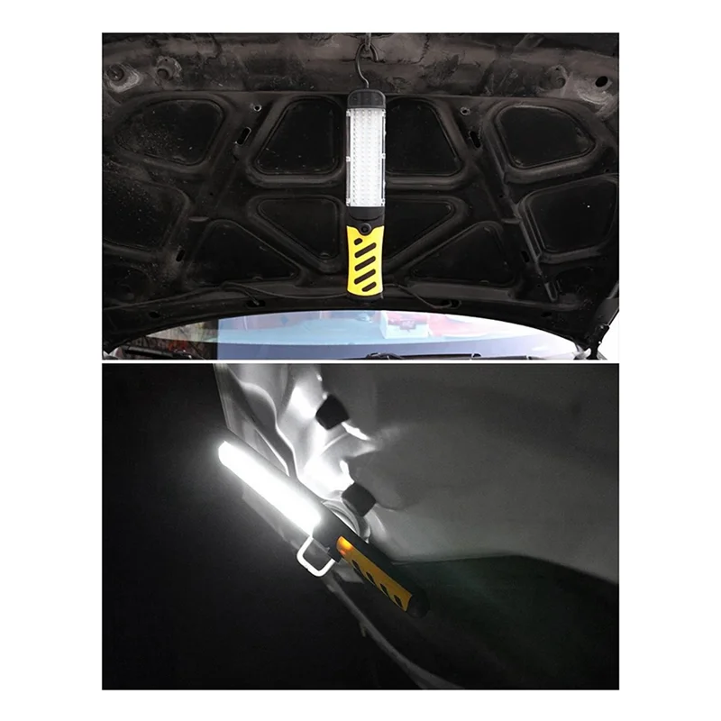 

Portable LED Emergency Safety Work Light 80 LED Beads Flashlight Magnetic Car Repair Handheld Work Lamp US Plug Easy To Use