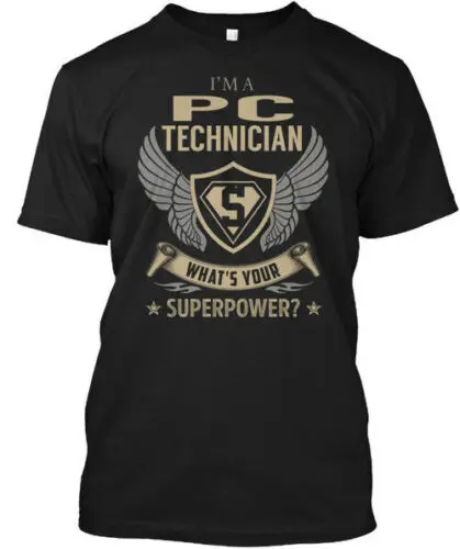 Pc Technician Superpower T-Shirt Made in the USA Size S to 5XL