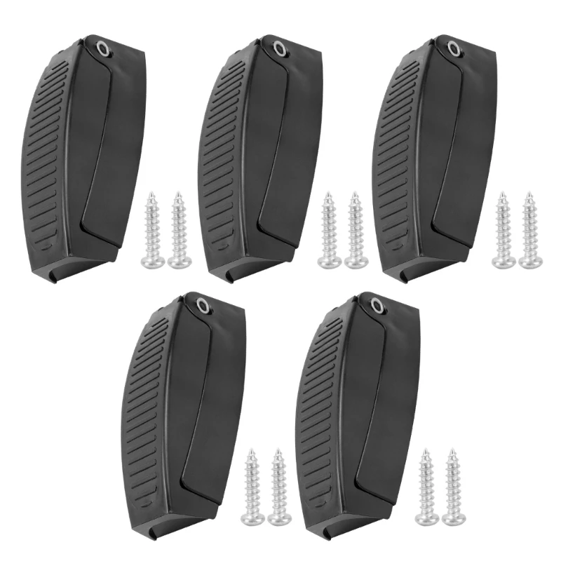 M76E Anhänger-Gepäcktür-Clip-Ersatzset, 5er-Pack mit Schraubmontageteilen – Detail 1