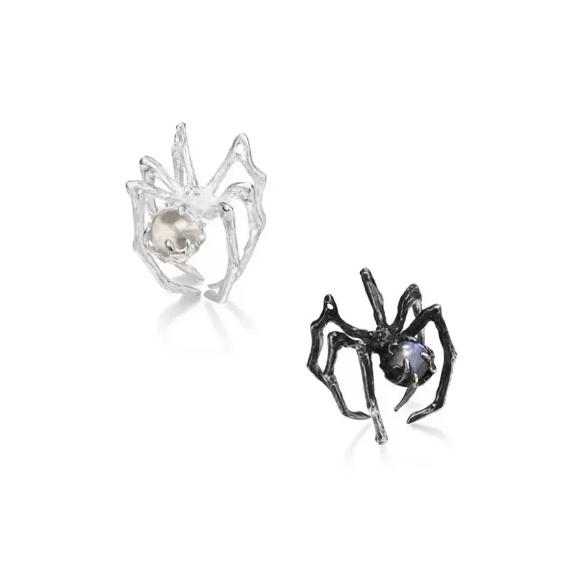 

Gothic Punk Style Simulation Animal Spider Finger Rings For Women Men Adjustable Ring Funny Accessories Gift