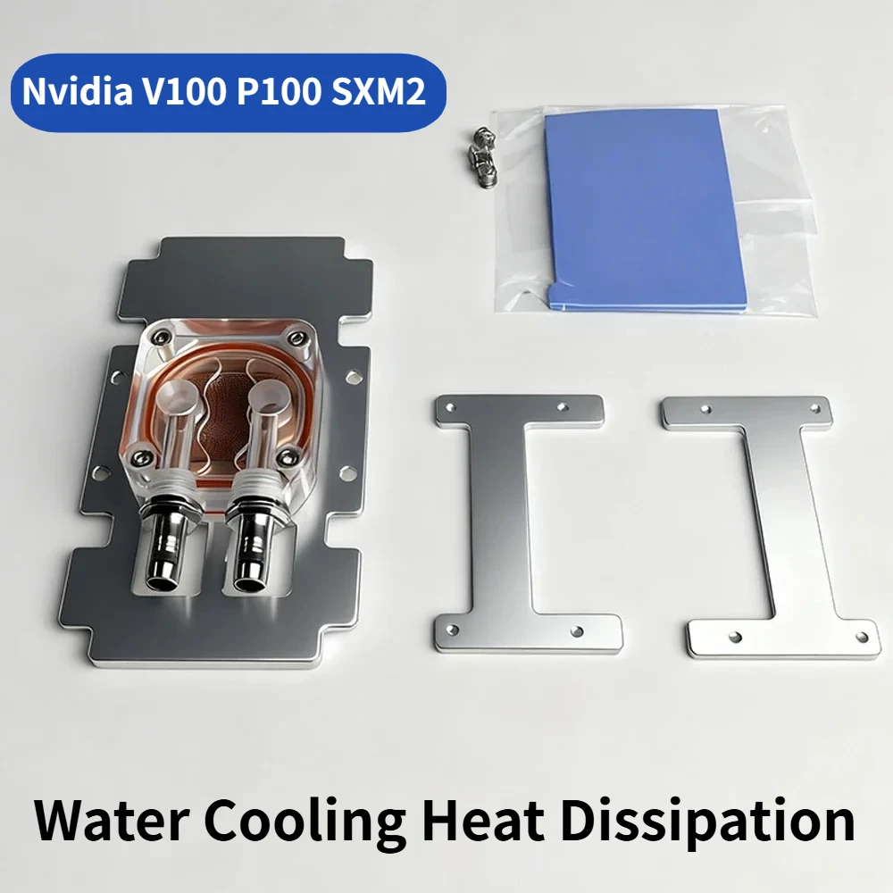 

Cooler Cooling Block Purple Copper Water-cooled GPU Heat Dissipation Water Cooler Radiator -Nvidia Tesla V100 P100 A100-32G SXM2