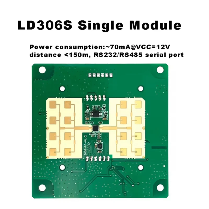 Novo módulo de velocidade 24g ld306s sensor de monitoramento de feedback de velocidade do veículo tráfego comunicação serial rs485