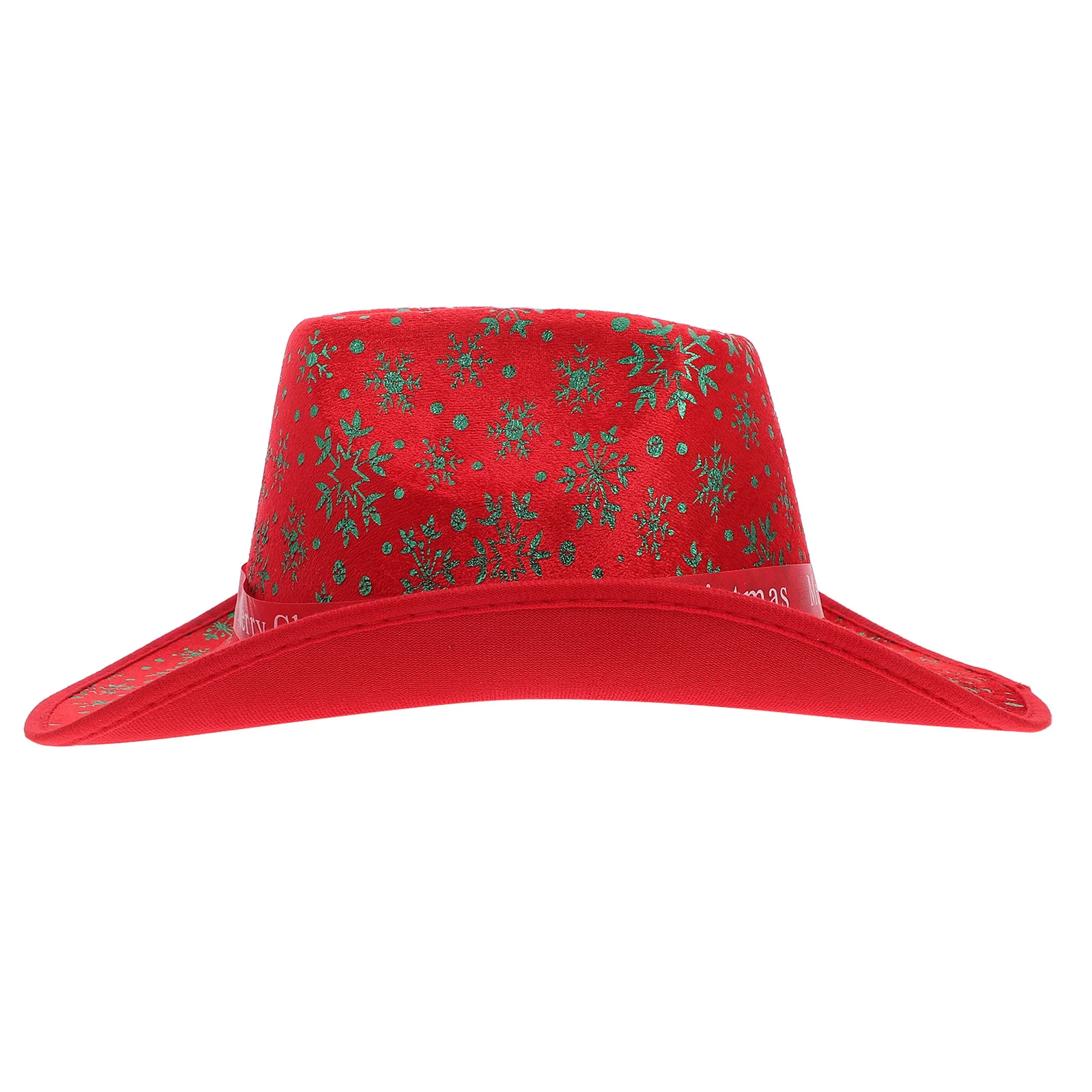 

Red Christmas Cowboy Hat Santa Claus Decoration Holiday Party Xmas Santa Cosplay Hat Christmas Costume Accessories