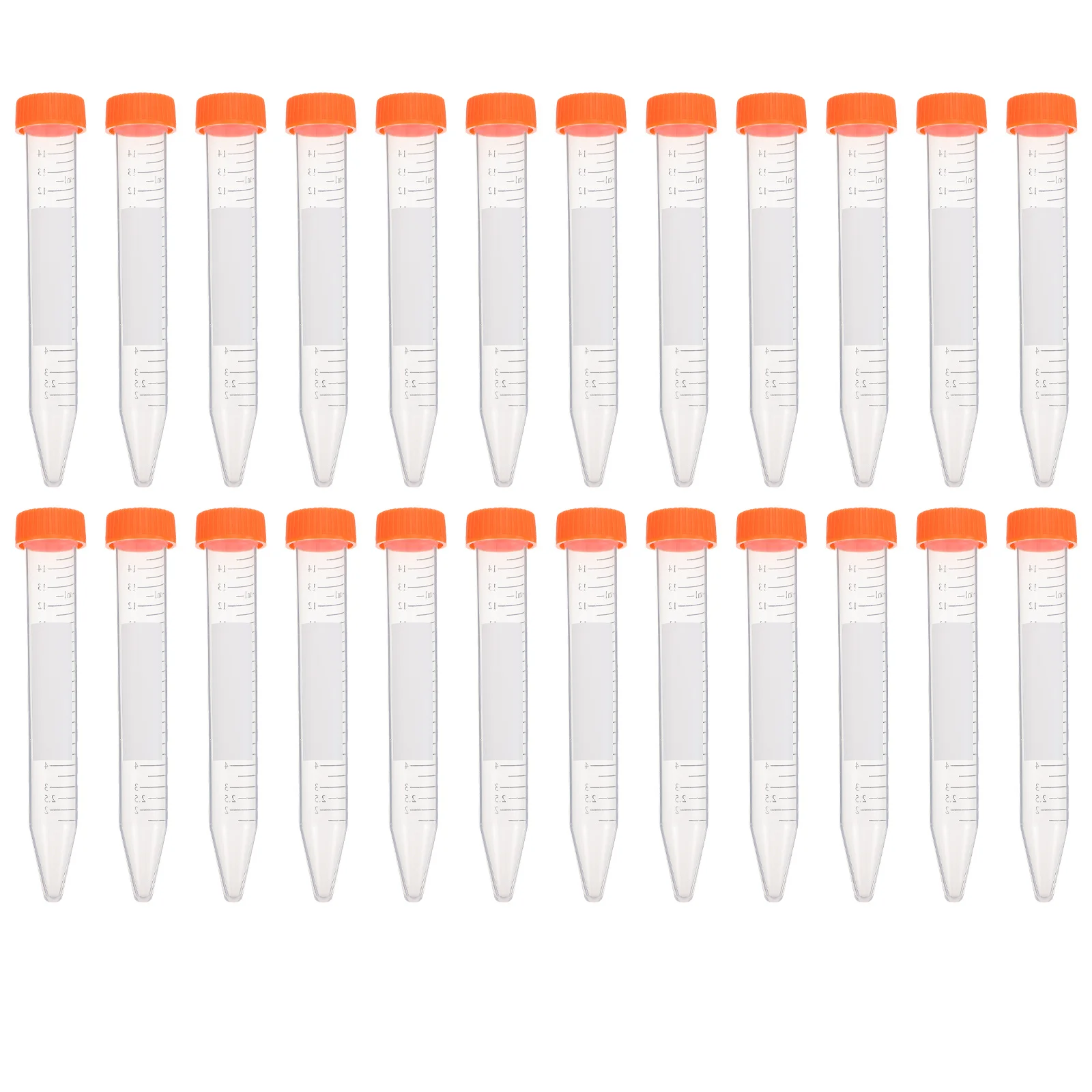 

25Pcs Plastic Centrifuge Tubes 15Ml with Screw Caps Lab Test Tubes for Sample Storage Food Coloring Craft Science
