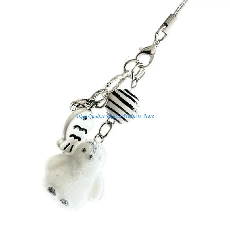 U2JE Phone Chain Pendant Gift for Girl Cellphone Case Lanyard Bag Decoration Fashionable Straps Animal Pattern