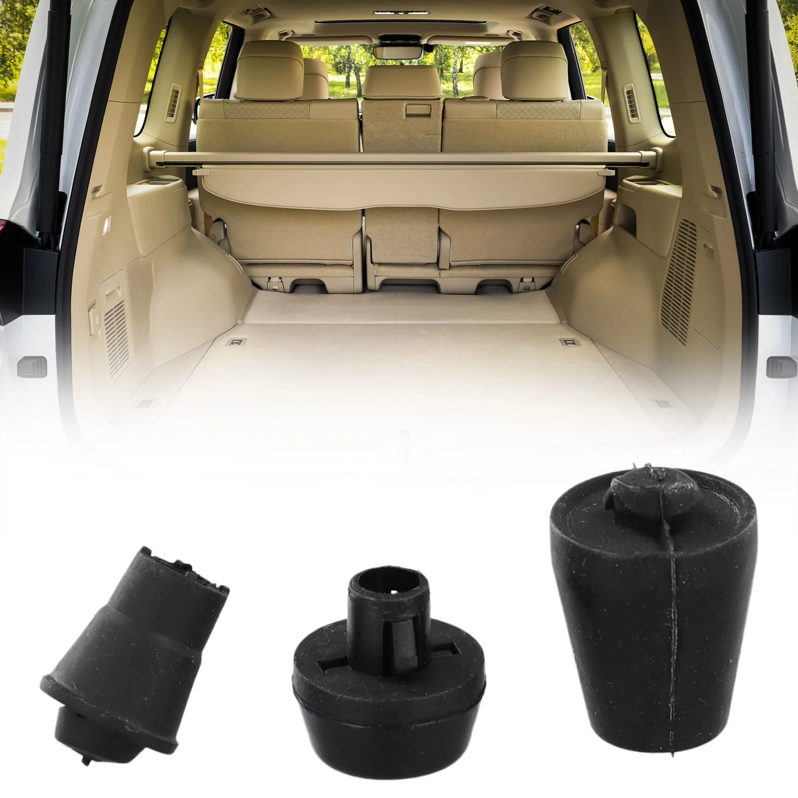 For Toyota For Cruiser For Prado LC120 03-09 Rear Tailgate Cushioning Granular Pad Automobile Exterior Parts
