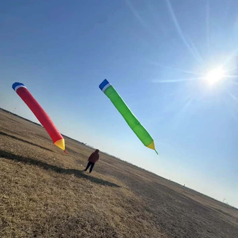 9KM 8m Pencil Kite Ripstop Nylon Fabric Line Laundry Kite Pendant Soft Inflatable Large Professional Kite for Adults with Bag