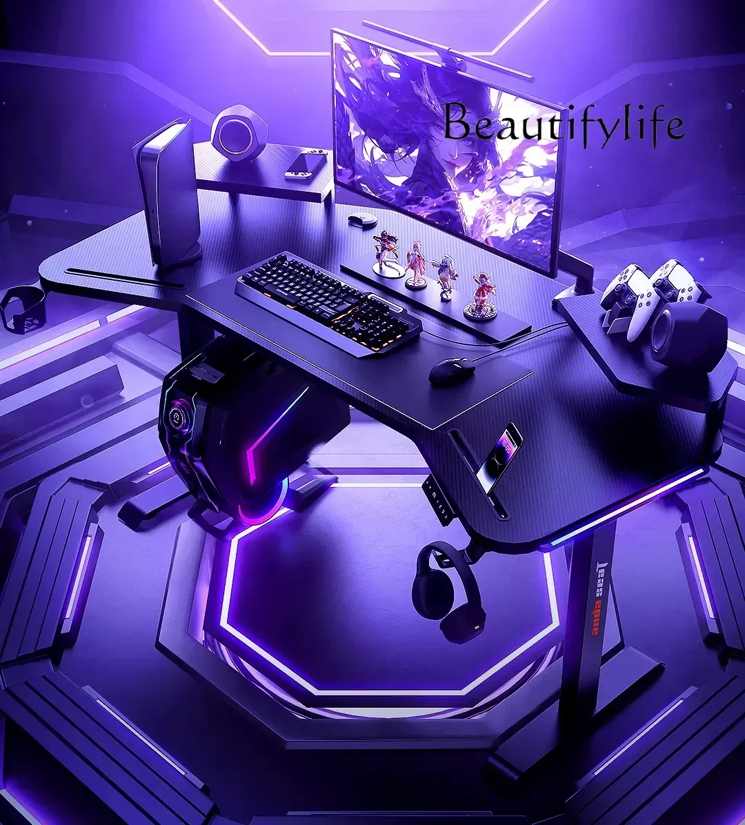 H Gaming Table Electric Lifting Table Home Package Office Practical Desktop Computer Table