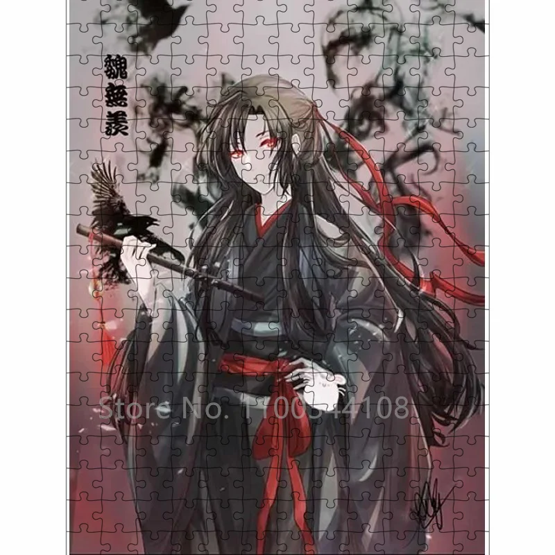 Mo Dao Zu Shi 300/500/1000 sztuk Puzzle postacie z Anime Wei Wu Xian Puzzle Jigsaw dla dorosłych Diy gra dekompresyjna dla dzieci zabawki