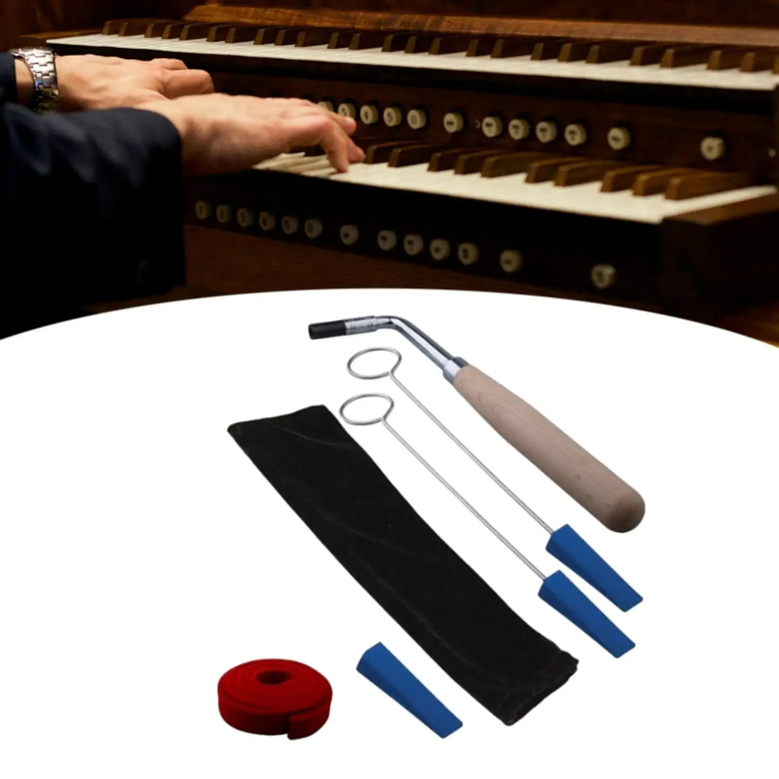 Piano Tuning Equipment L Shaped Multifuncation Piano Tuner Kits Tuner Spanner