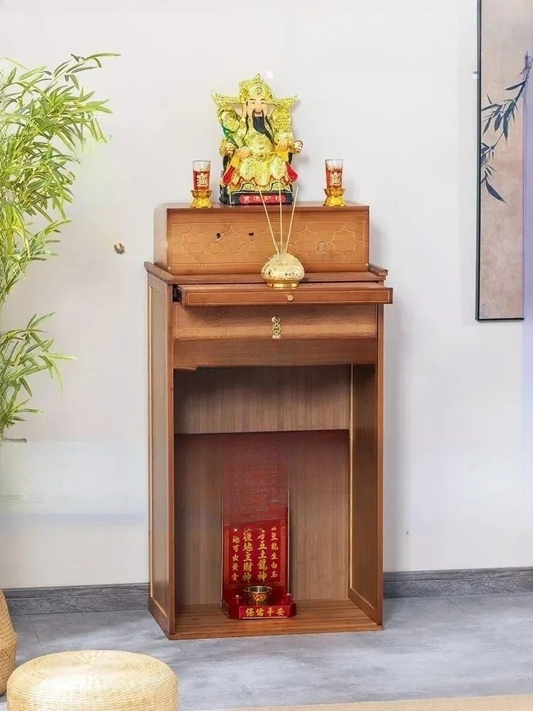 P6.29  new Chinese double-layer shrine shrine Guanyin God of Wealth offering table household modern small offering table