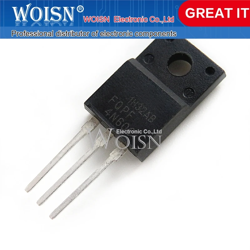 10PCS FQPF4N60C FQPF4N60 TO-220F