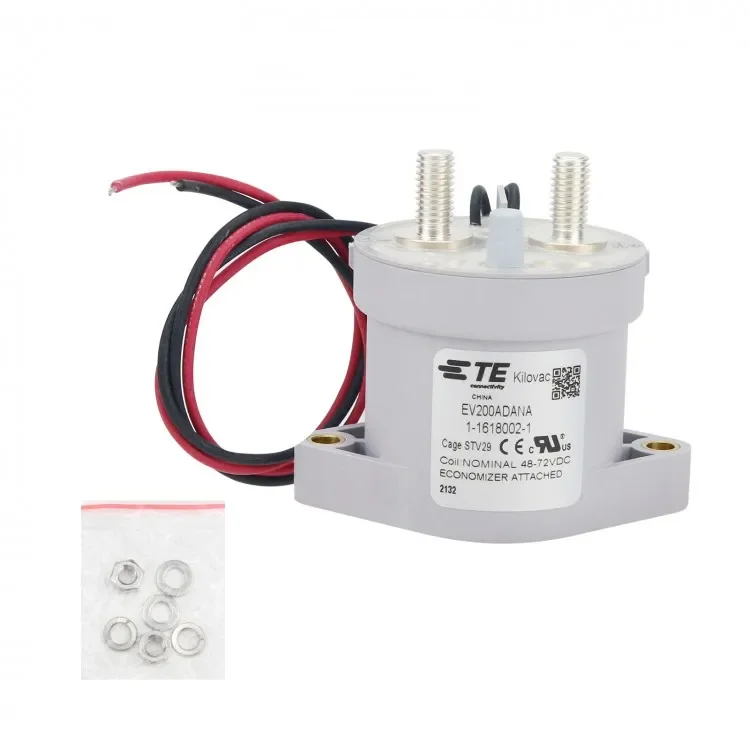 

Hot Sell 1-1618002-1 EV200ADANA Kilovac Relay High Voltage Relay Coil 48-72 VDC For TE New Energy Vehicles