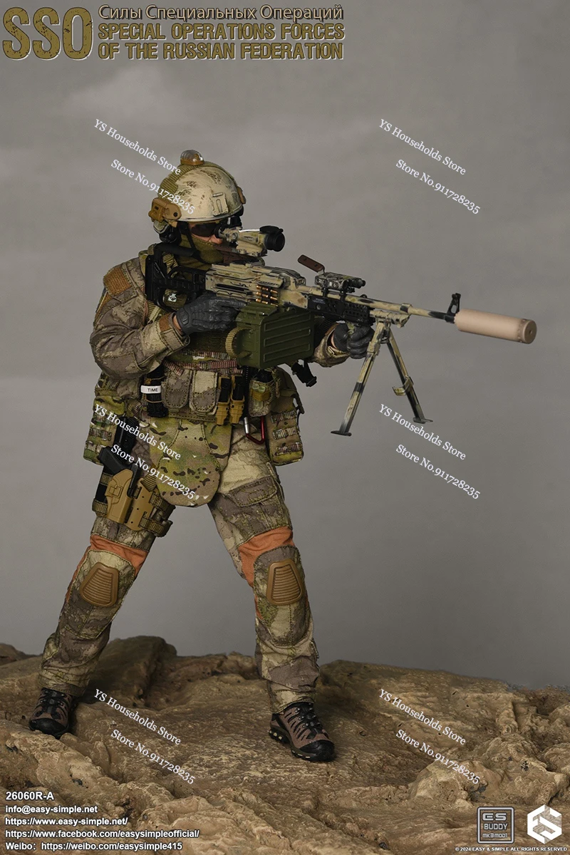 Easy & Simple ES 26060R-A 1/6 รัสเซียหน่วยปฏิบัติการพิเศษทหาร 26060R-B SSO Dark สีเขียว 12 "Action Figure