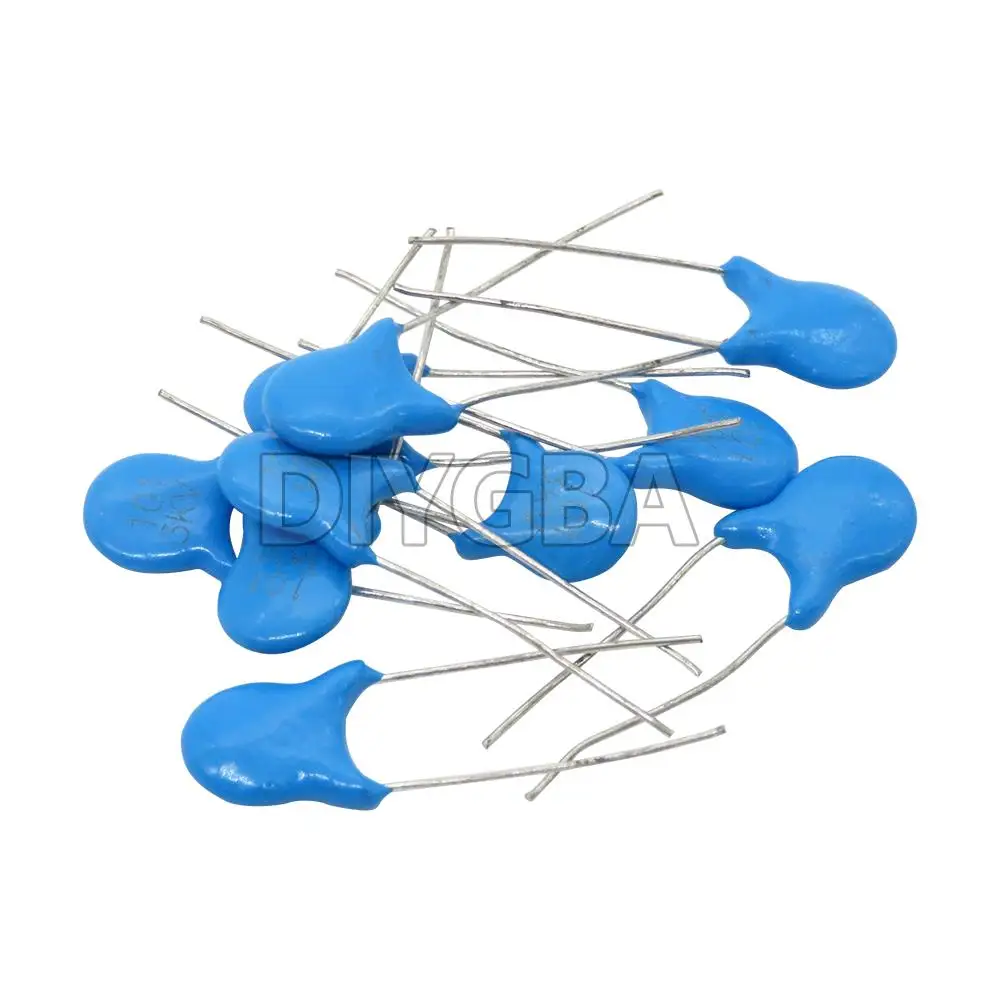 مكثف سيراميك عالي الجهد ، 1KV ، 2KV ، 3KV ، 5PF ، 30PF ، 47PF ، 56PF ، 100PF ، 220PF ، 1NF ، 2.2NF ، 3.3NF ، 4.7NF ، 10NF ، 100NF ، ، من من من من من 50