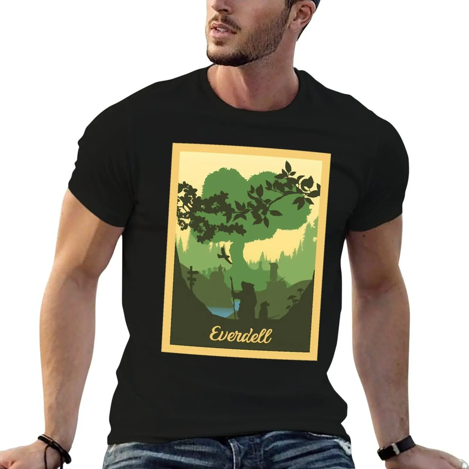 Everdell - Board Games - Minimalist Travel Poster Style - Board Game Art (Authorised) \t\t\t\t\t\t T-Shirt blanks T-shirt men