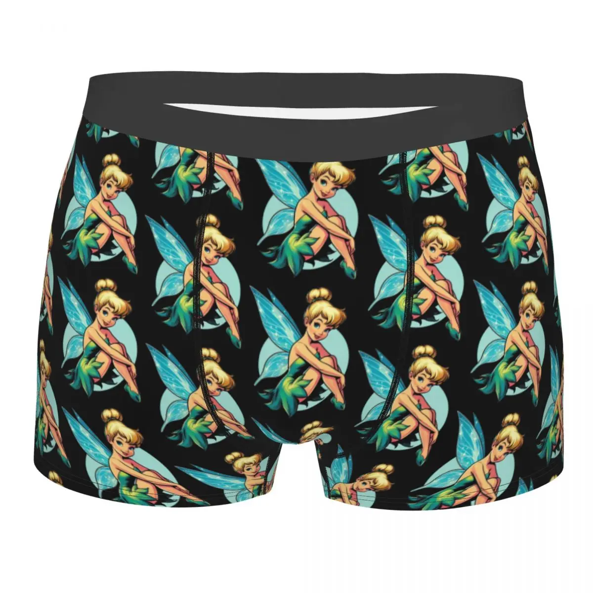

Custom Tinker Bell Cartoon Underwear Men Print Boxer Shorts Panties Briefs Breathable Underpants