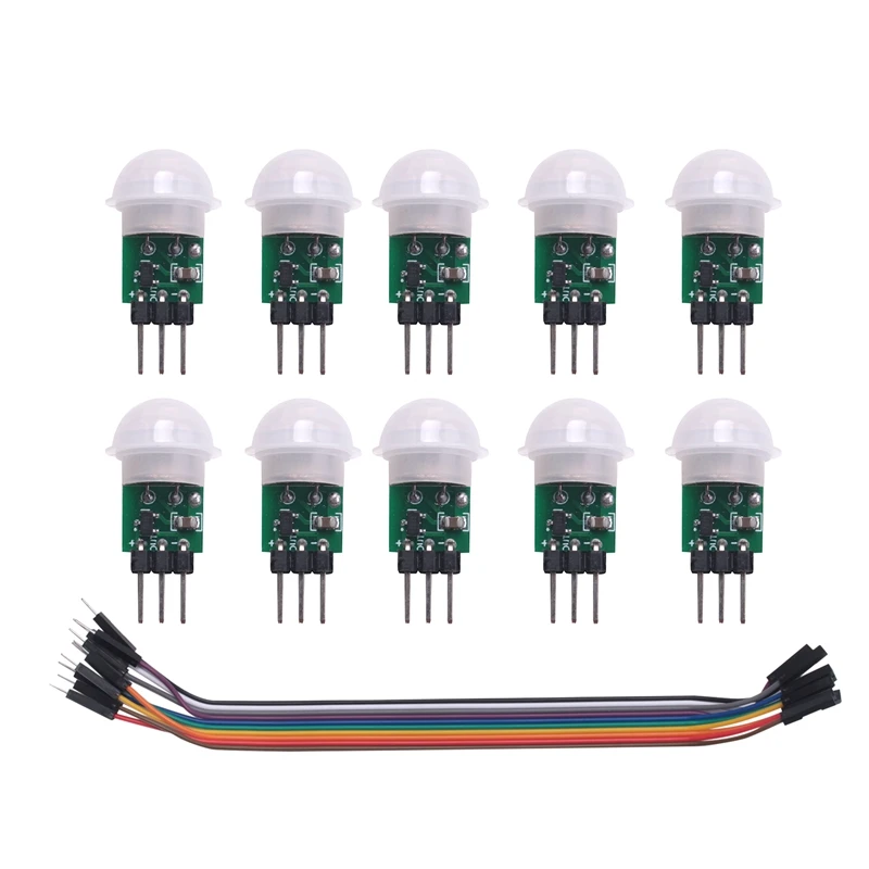 

10Pcs AM312 Mini Human Sensor Module HC-SR312 IR Pyroelectric Infrared PIR Motion Sensor Detector Modules