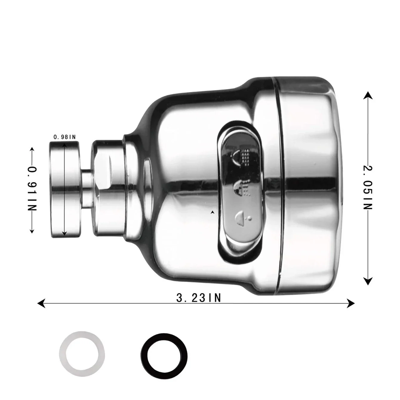 Faucet Splashproof Head Foaming Kitchen Sprinkler Filter Booster ABS  Faucet Shower Head Faucet Adapter Universal