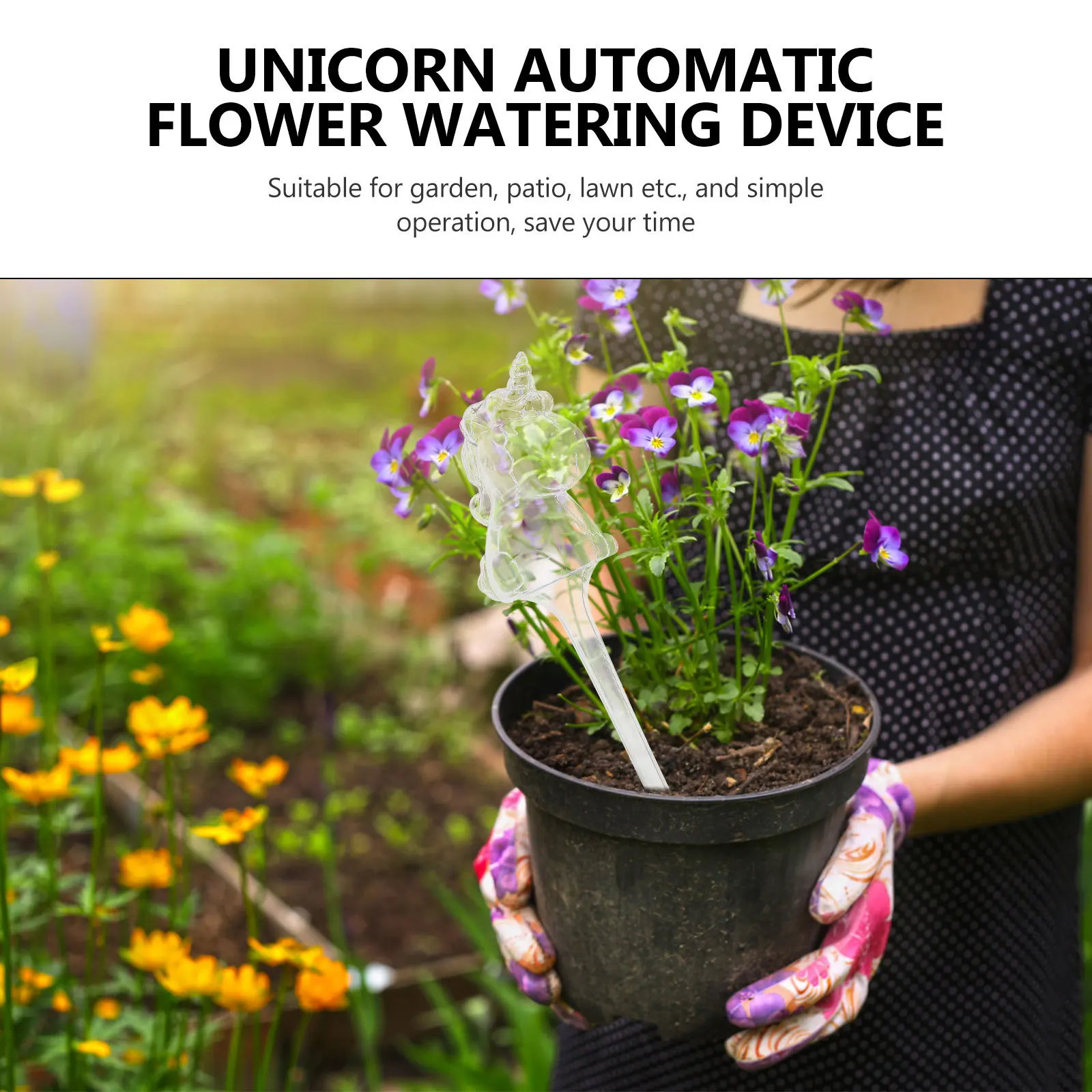 

2pcs Unicorn Automatic Device Plastic Plant Irrigation Tool Garden Lawn Drip Sprinkler Self System