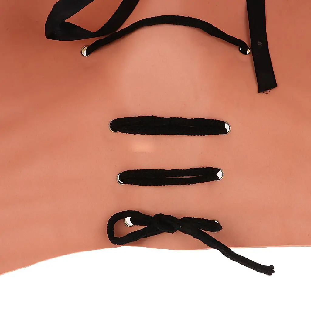 إيفا الشريط القط امرأة زي وهمية المعتوه مشد كروسدرينج المرحلة زي إستعراض اكسسوارات للاحتفال