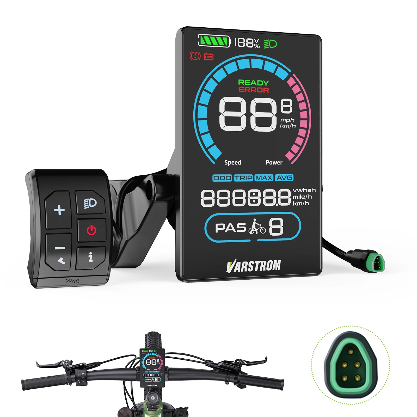 AliExpress varstrom for BAFANG VD618 Ebike Display 3.5" OLED Screen Type-C Charger Suit for Bafang CAN-protocol BBS/BBSHD Mid Drive Motor Kit Parts