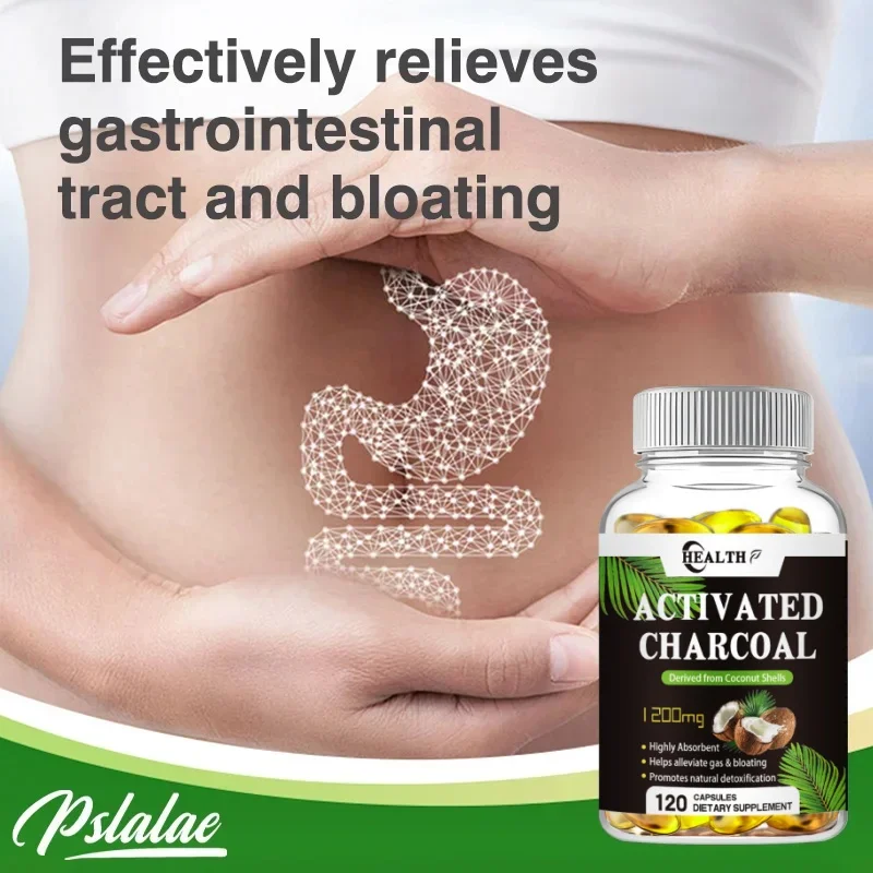 Activated Carbon - Digestive Supplement - Combines Unnecessary Materials And Gases In The Digestive Tract