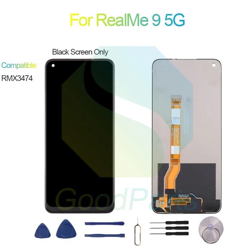 For RealMe 9 5G Screen Display Replacement 2412*1080 RMX3474 For RealMe 9 5G LCD Touch Digitizer