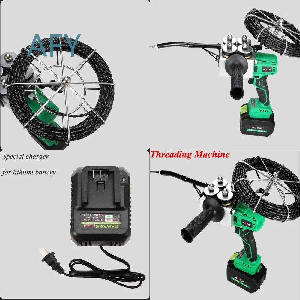 Automatic Wire Cable Threading Device for CX-8806 Electric Pull Line Pipe Threader Rodder Tool for Electrical Wires