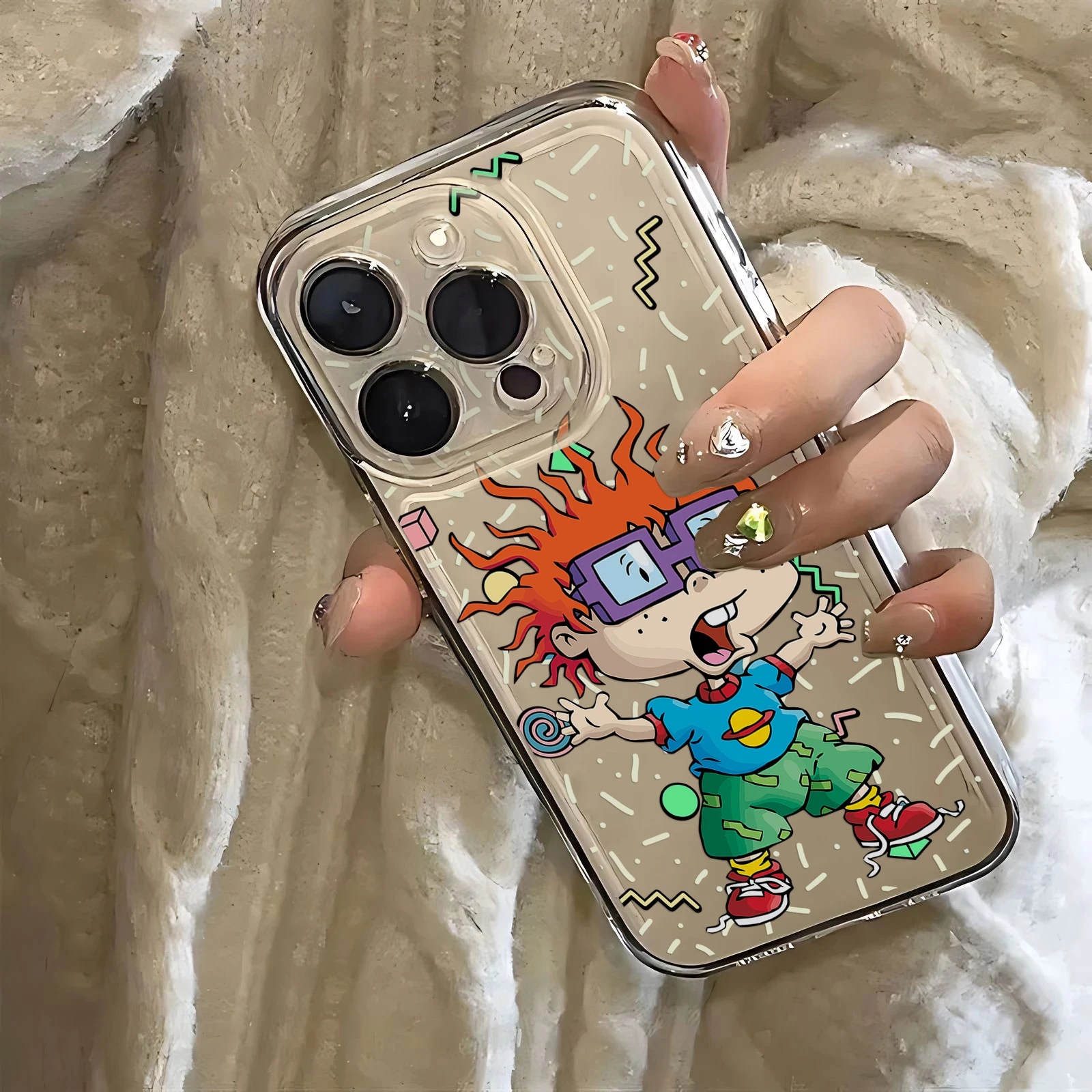 Cartoon Funny Phone Case For r-rugrats Samsung S24 S23 S22 S21 S20 S10 FE Note20 Note10 Plus Ultra Lite 5G Clear Soft TPU Cover