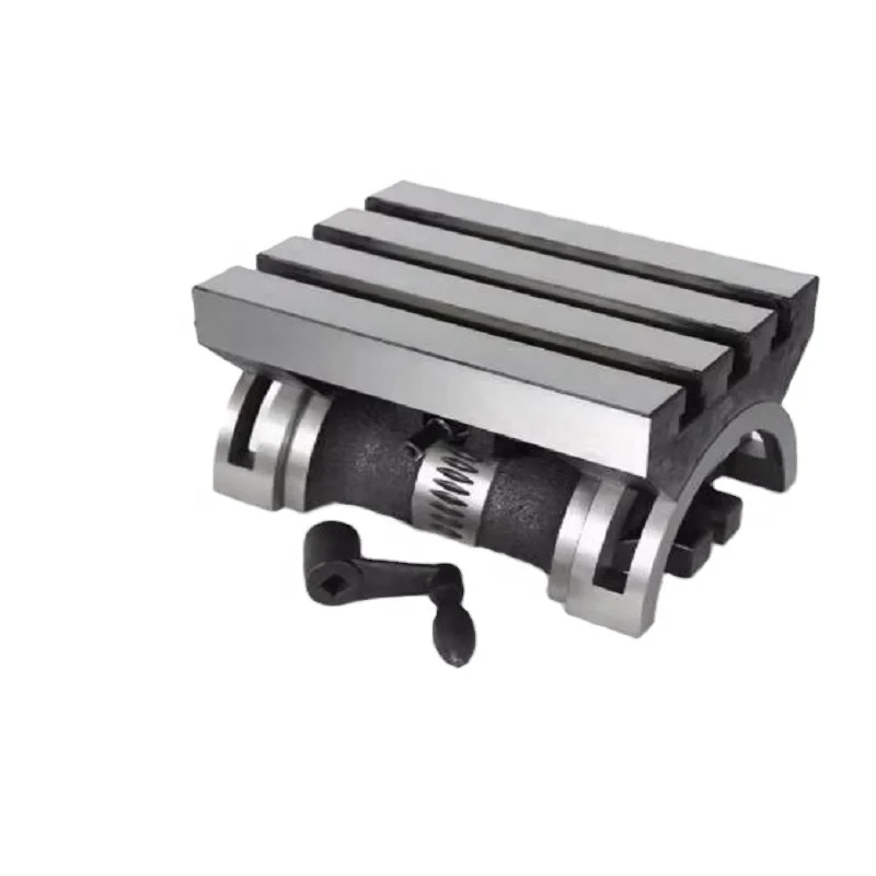 10 INCH Taiwan Milling Machine Adjustable Worktable Tilting Angle Disc Heavy-duty Tilting Platform with High Precision