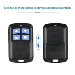 Garage Door Gate Opener 4 Button Wireless Clone Switch 315MHz/433MHz Universal Cloning Remote Replacement for Vehicle Car