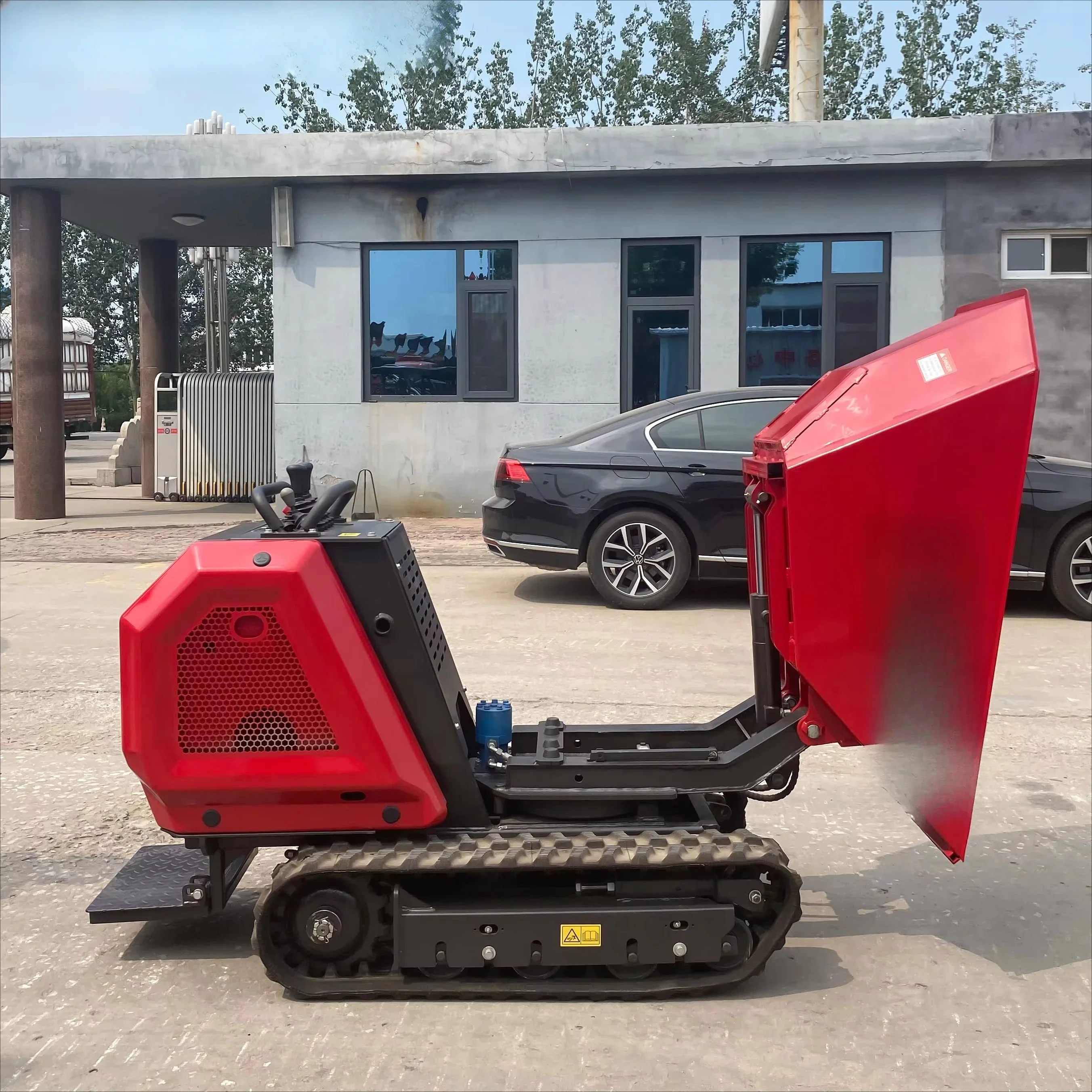 Dump Truck, Mini Hydraulic Power Loader, Compact Wheel Drive Construction Vehicle