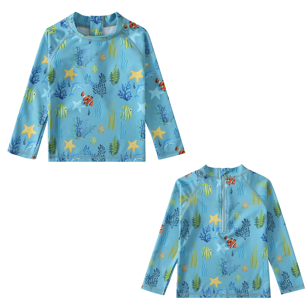 My Choose 7 Sizes Infant Boys Long Sleeve Swimwear Toddler Waterwear Outfit Protection from UV Rays