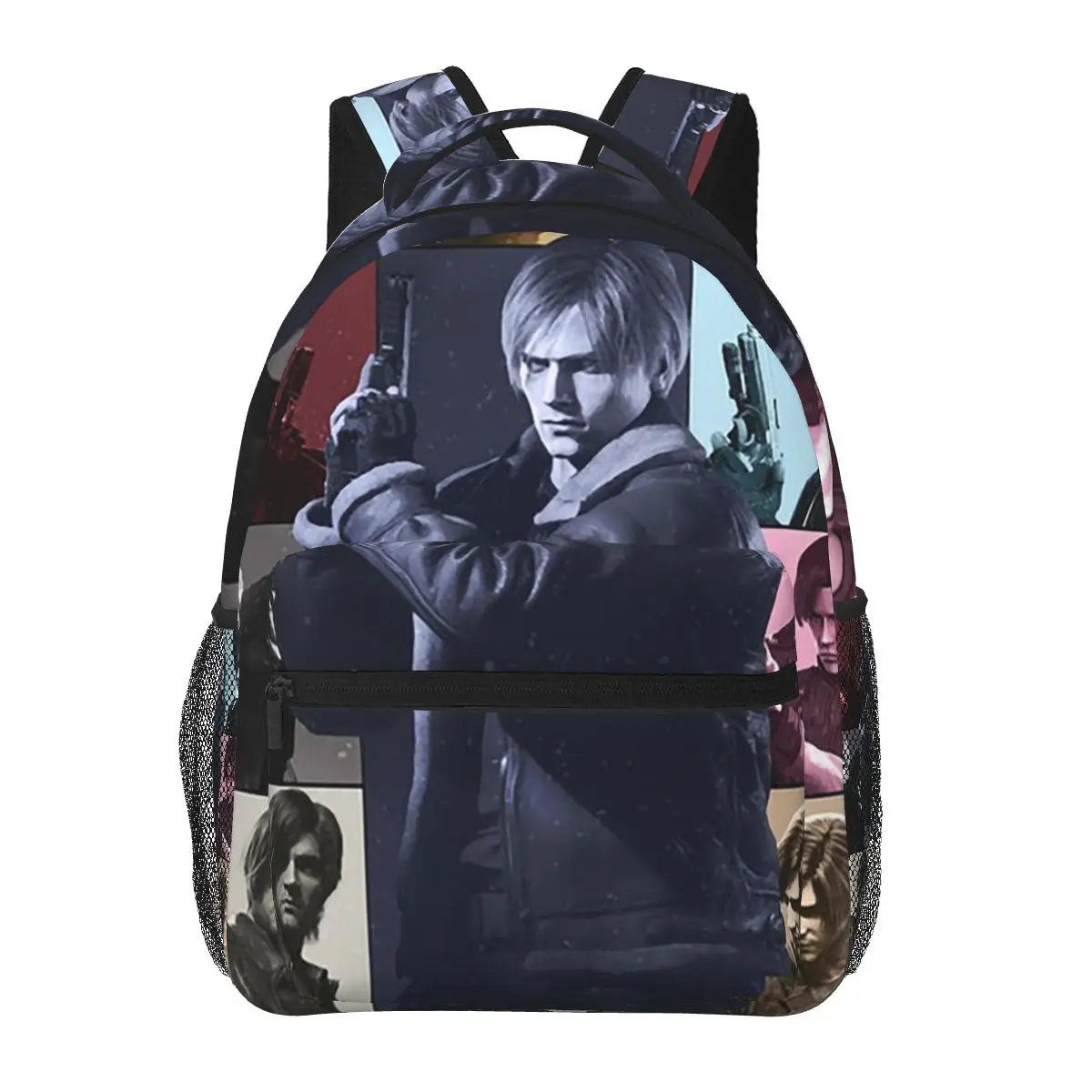 

Resident Evils Leon Kennedy Game Student Backpack School Bag Hiking Travel Daypack for Men Women Fashion Bookbag Shoulder Bags