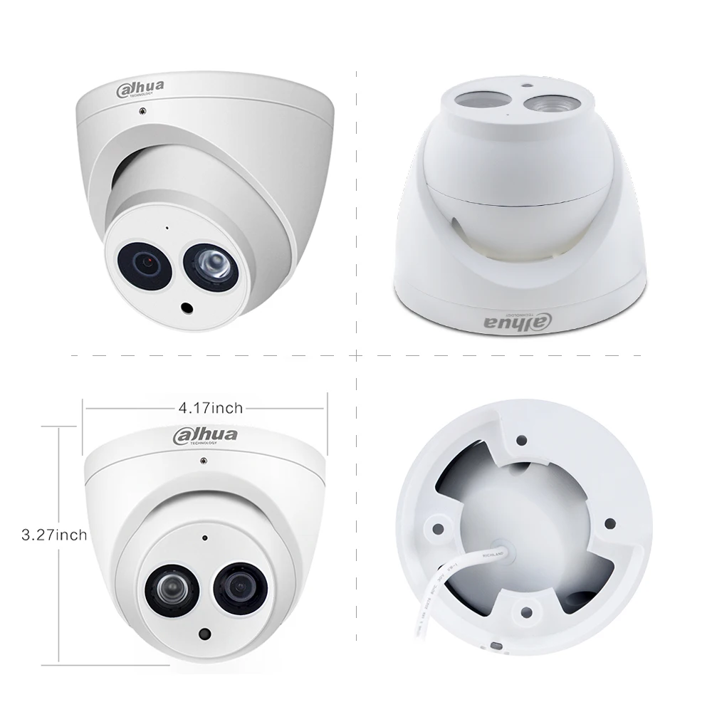 Dahua IP-Kamera IPC-HDW4631C-A IR30m Starlight-Kamera, integriertes Mikrofon, Netzwerk-PoE-Kamera, ersetzt IPC-HDW4431C-A