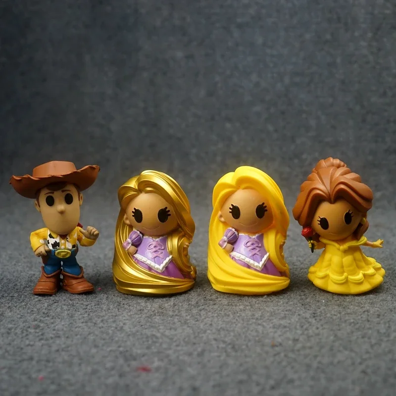 

Disney Toy Stroy Woody Princess Belle Tangled Rapunzel Doll Gifts Toy Model Anime Figures Collect Ornaments