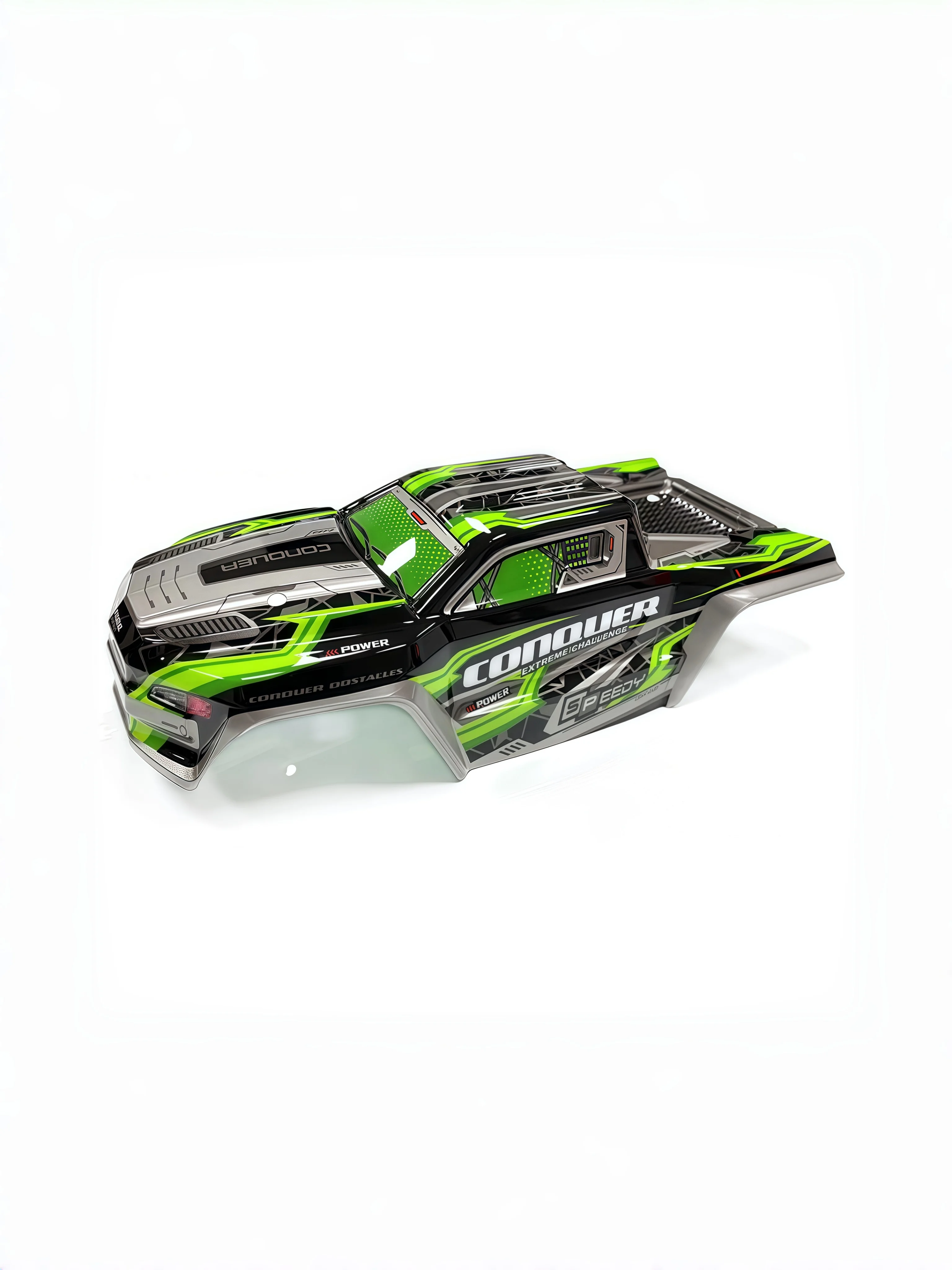Q132B RC Car Spare Parts - Replacement Body Shell (Green/Red) view 6