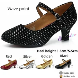 Ballroom/Outdoor Latin Dance Shoes for Women Girls Ladies Woman Tango Salsa 3.5/5.5CM Low Heels Multiple Styles Dance shoes