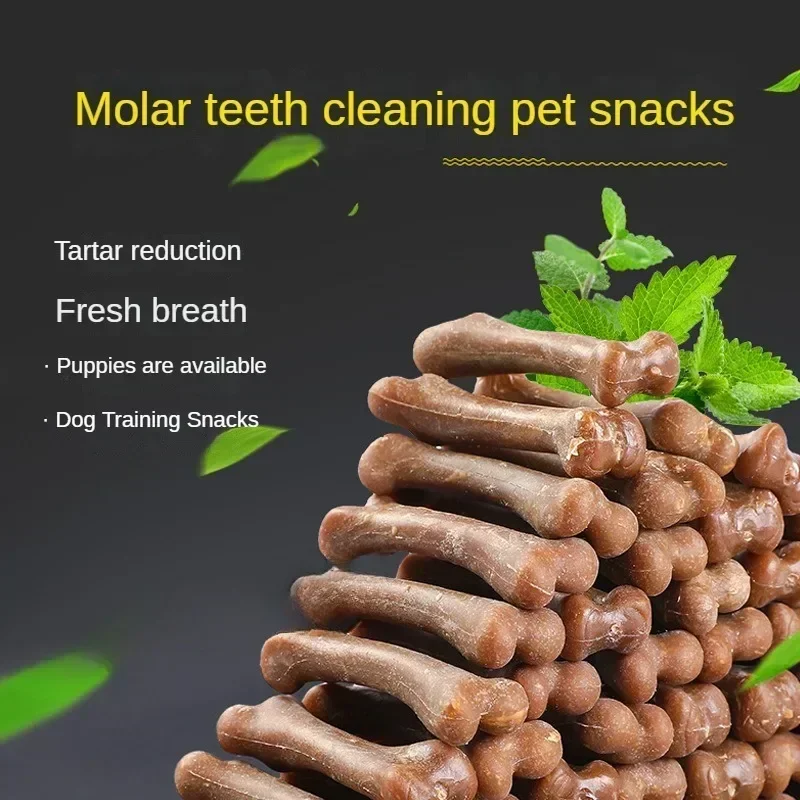 Dog Tooth Grinding Stick Pet Snack Puppy Snack Food Treats Chews Dog Oral Hygiene Toy Leather Cowhide Teeth Clean Stick for Dog