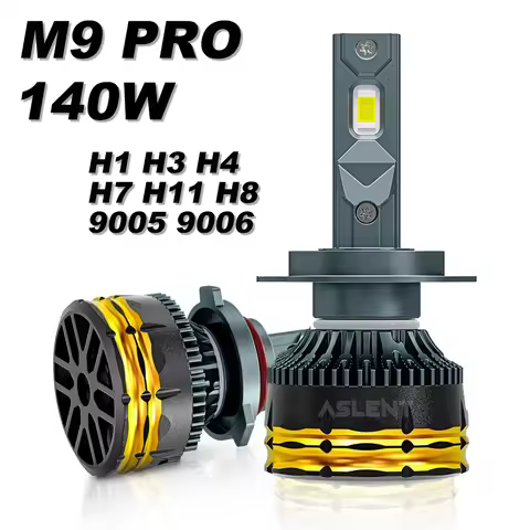 M9 PRO H7 H7LL LED Bulbs H4 9003 HB2 HB3 9005 HB4 9006 H1 LED H3 H8 H9 H11 Car Headlight 400% Super Bright 6000K Fog Lights