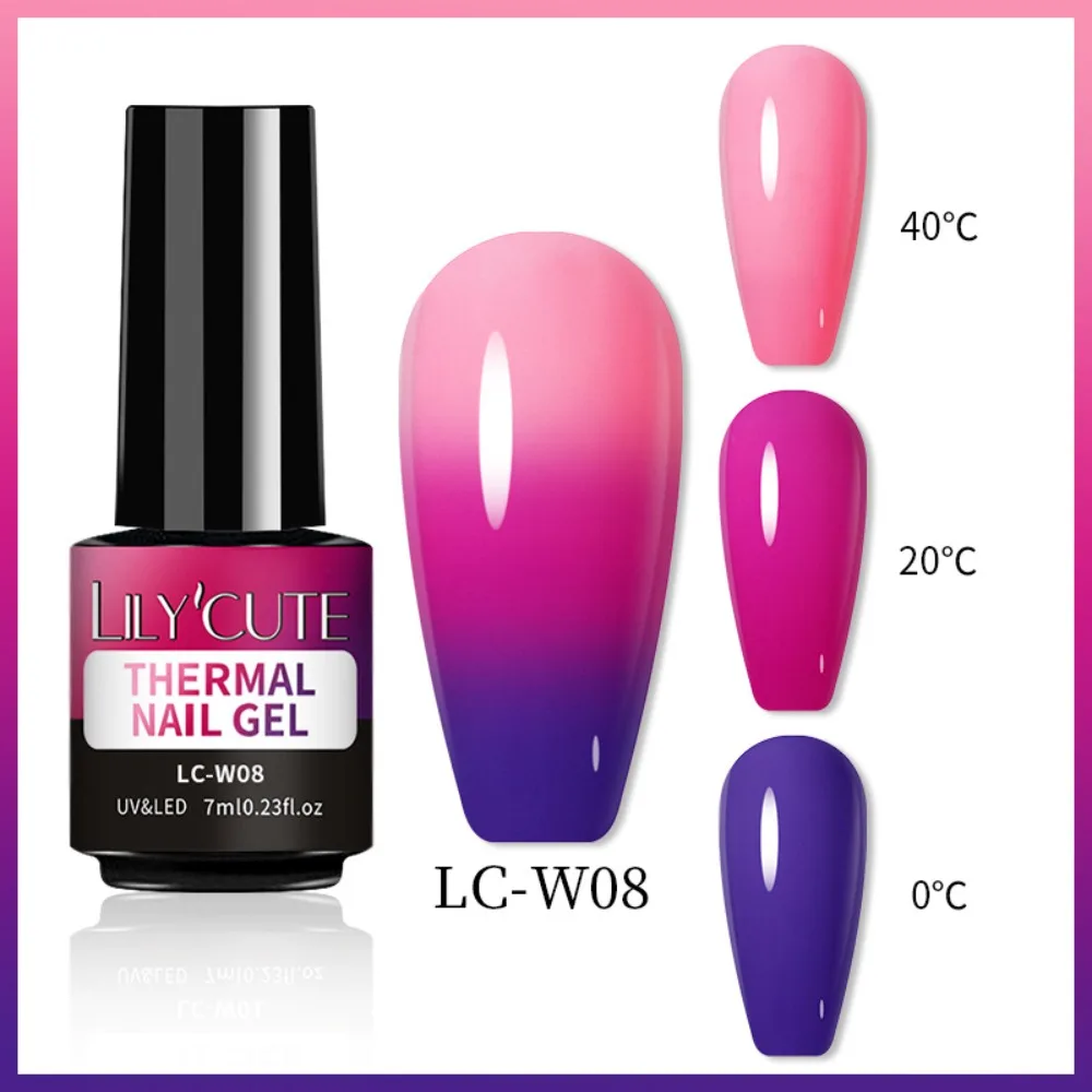 7ML asciugatura rapida che cambia la temperatura smalto Gel per unghie paillettes lucide strumenti per Nail Art vernice per unghie sfumata Soak Off vernice UV