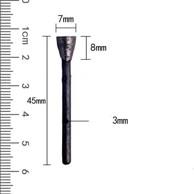 3mm Schaft Diamant Bohrer Schleifen Bohrer Kopf Gravur Zubehör Set für Stein Carving Bohrer Grat Lapidar Werkzeug Stein – Detail 10