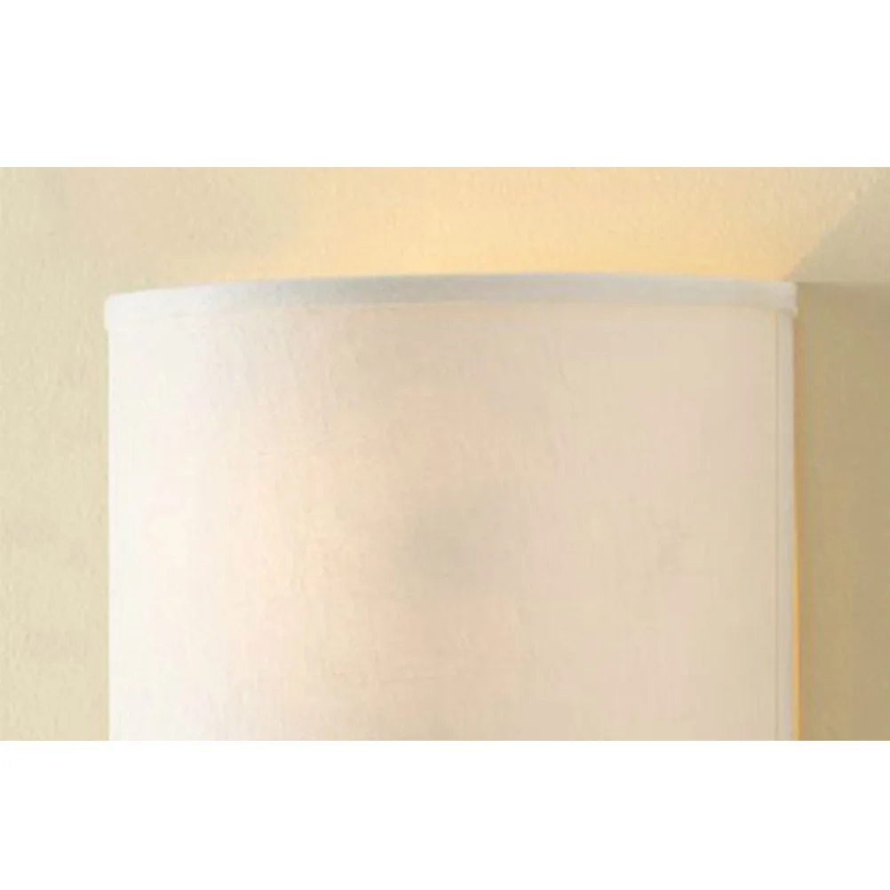 

Retro Iron Wall Lights Metal Sconce with Fabric Shade 40W E14 Lamp for Living Room Bedroom Dorm Space Saving Ambient Lighting